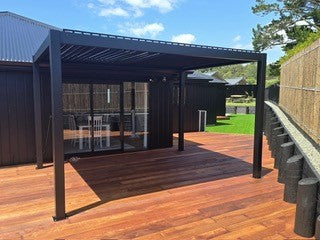 TLP "Best Value" 4mx4mx2.5m Louvre Pergola - Free Standing Manual Crank - PRE ORDER ITEM