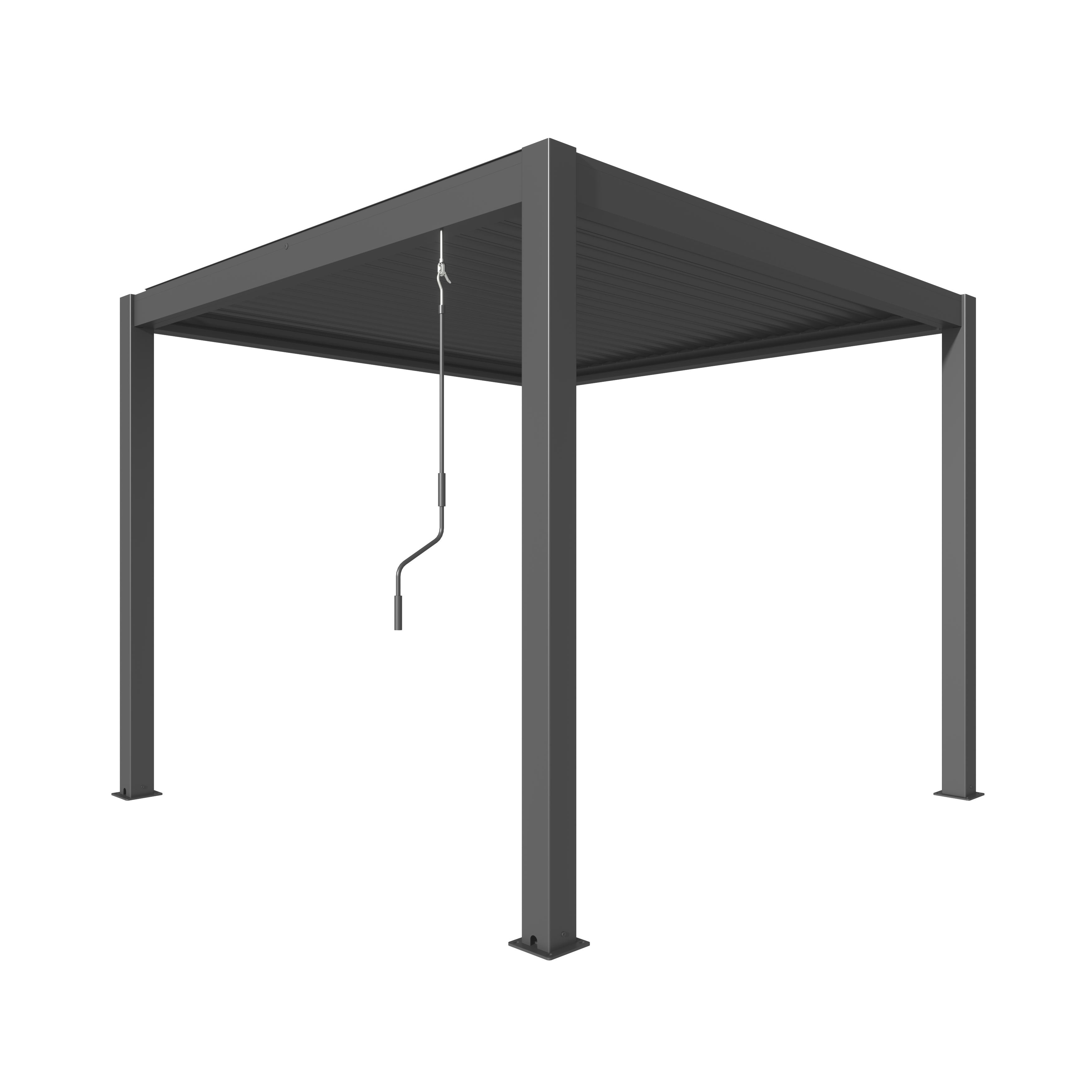 TLP "Best Value" 4mx4mx2.5m Louvre Pergola - Free Standing Manual Crank - PRE ORDER ITEM