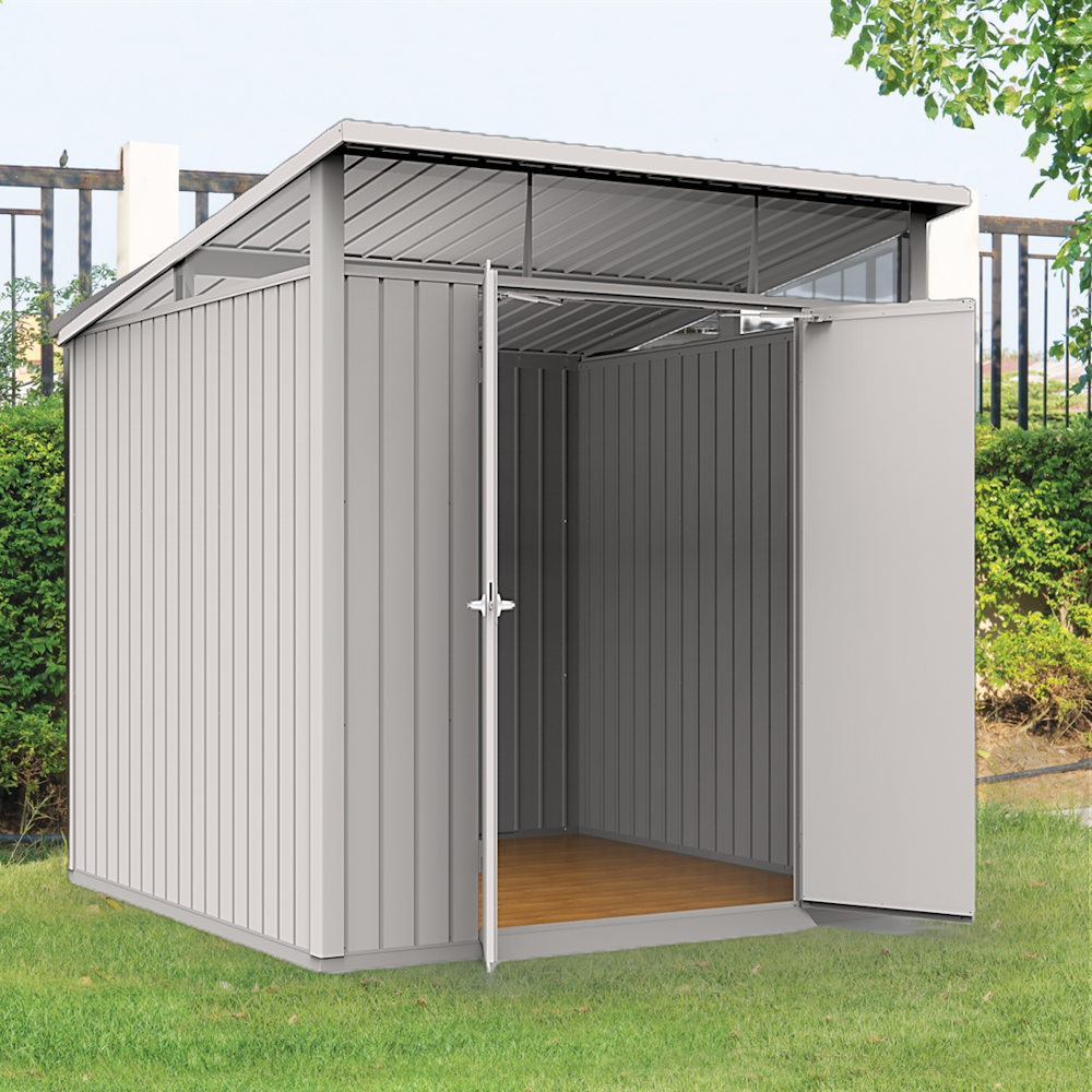DuraMax Palladium Steel Shed - 2.4m x 1.8m Kitset SILVER