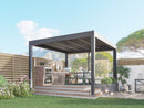 TLP Elite 4mx4mx2.7m Louvre Pergola LED - Free Standing Electric Motor