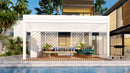 TLP Elite 6mx3mx2.7m Louvre Pergola LED - Free Standing Electric Motor