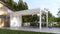 TLP Elite 4mx3mx2.7m Louvre Pergola LED - Free Standing Electric Motor