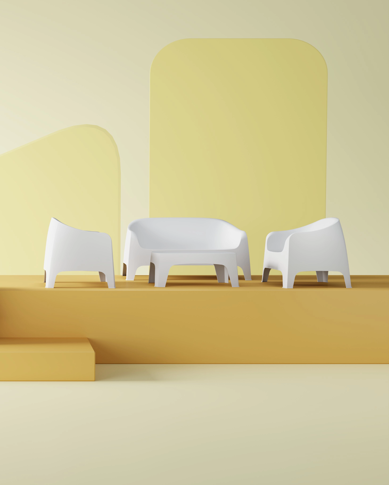 Eva Outdoor Rectangle Table White