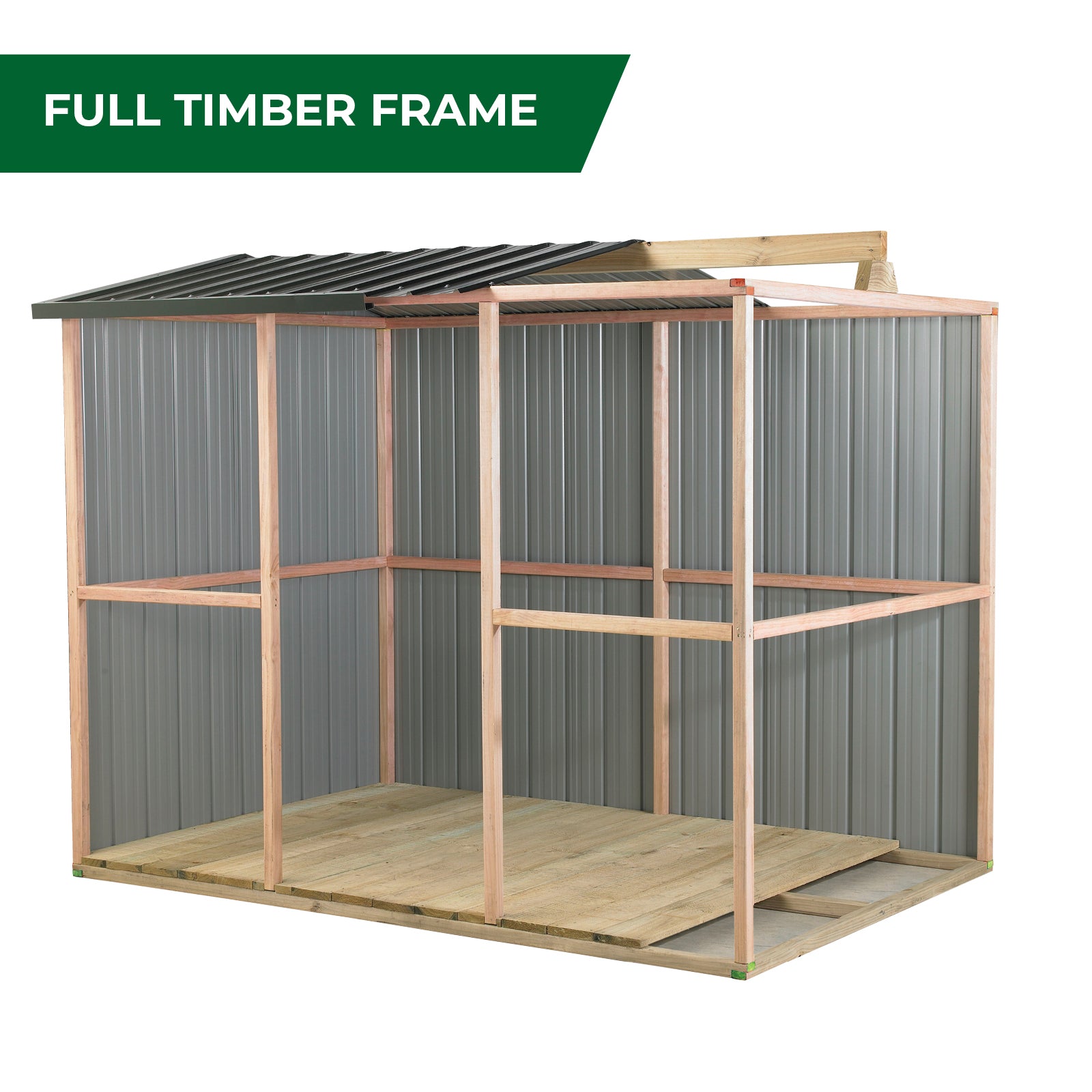 Duratuf Kiwi Shed KL3 - 3.4m x 1.2m (Colour Finish)