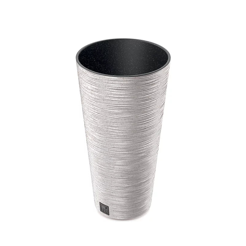 Prosperplast Furu Slim Line Round Flowerpot - 300mm (w) x 575mm (h)