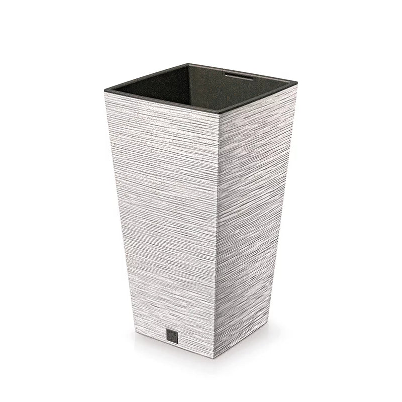 Prosperplast Furu Square ECO Wood Flowerpot - 265mm (w) x 265mm (l) x 500mm (h)