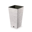 Prosperplast Furu Square ECO Wood Flowerpot - 395mm (L) x 395mm (W) x 755mm (H)