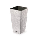 Prosperplast FURU Square Low Eco Wood Garden Pot - 295mm (w) x 295 (l) x 290mm (h)