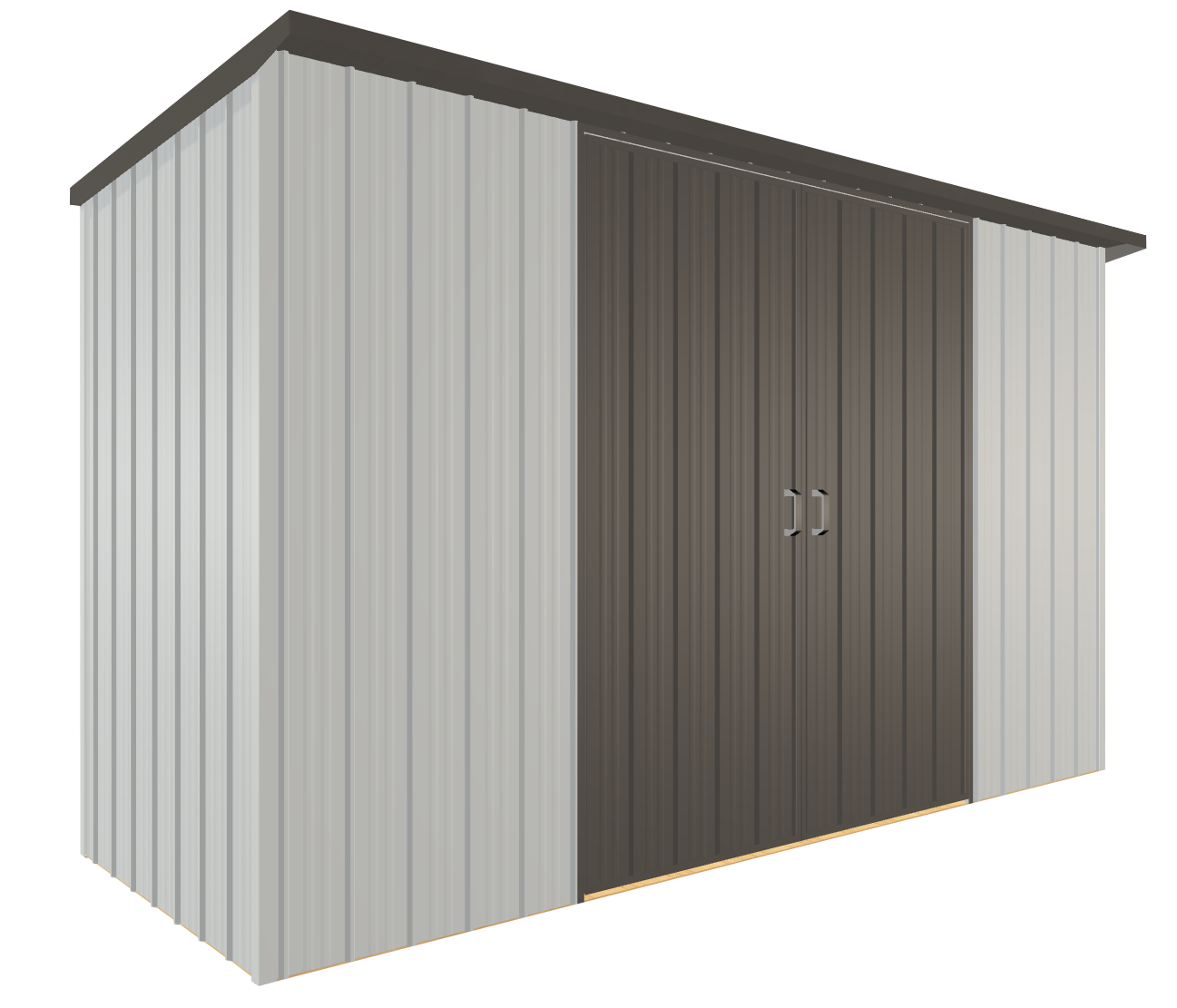 Duratuf Kiwi Shed KL3412-DS - 3.4m x 1.2m (Colour Finish)