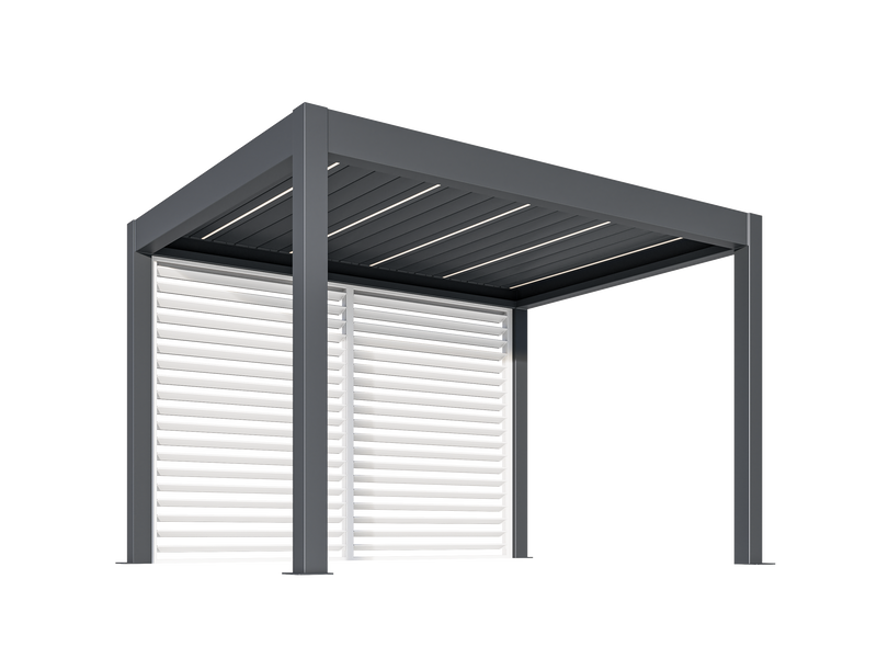 TLP Elite 6m x 4mx 2.7m Louvre Pergola LED - Free Standing Electric Motor