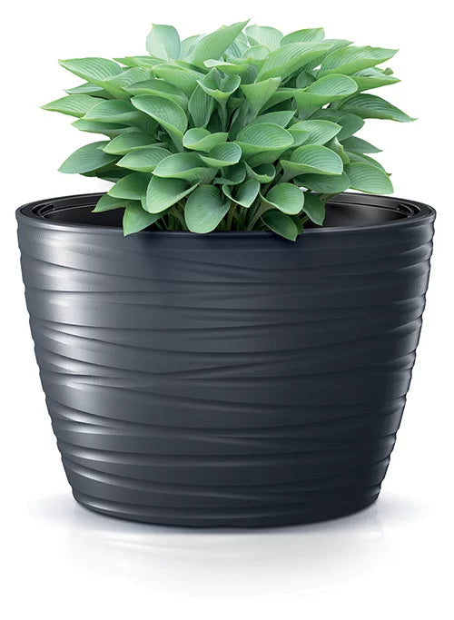 Prosperplast MAZE Round Garden Pot - 475mm (W) x 349mm (H)