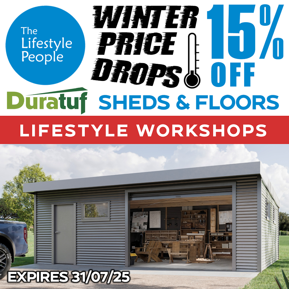 Duratuf Lifestyle BENMORE Workshop STANDARD - 6.0m x 6.0m (Colour Finish)