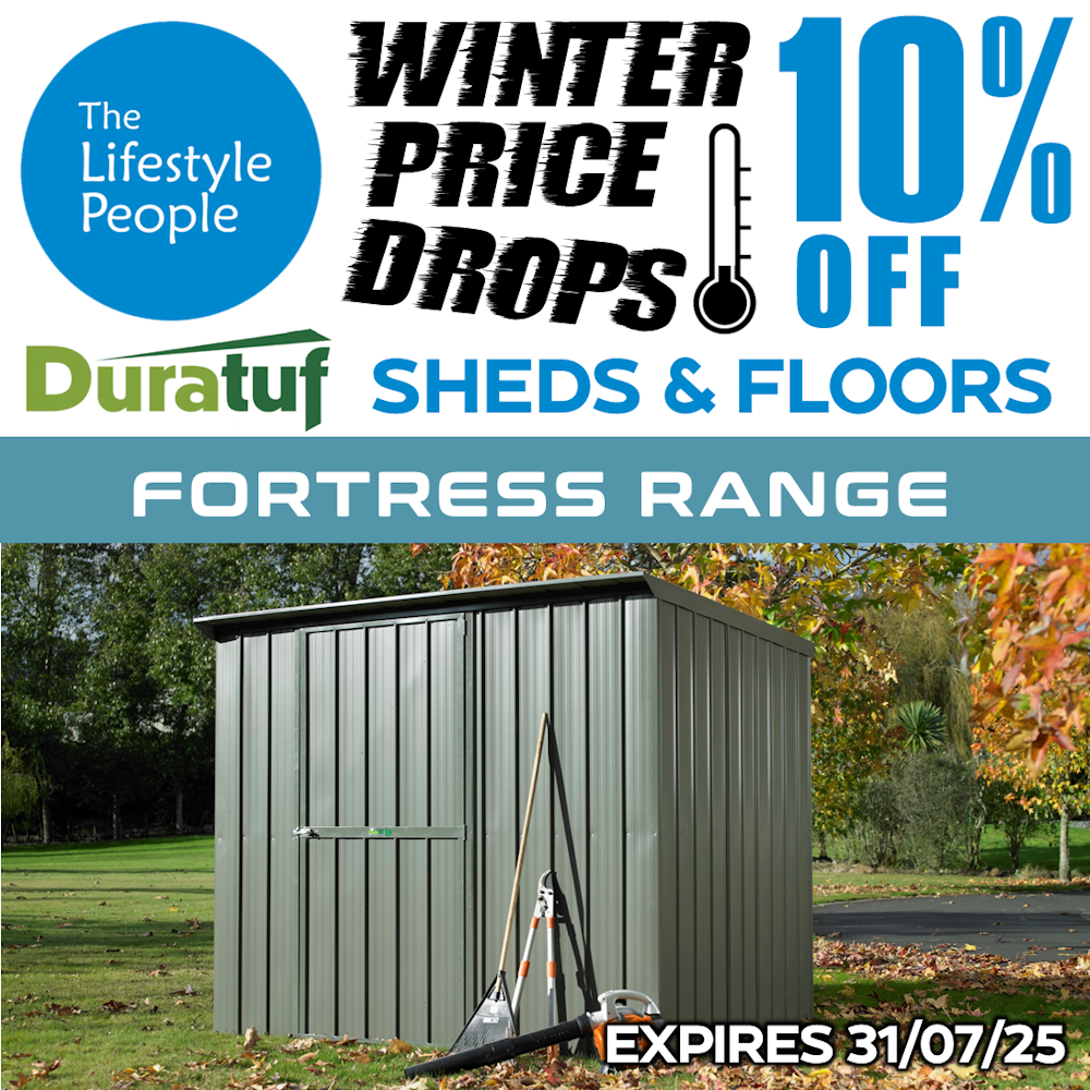Fortress BS 400 Shed - 1980mm x 1355mm (Coloured option) option)