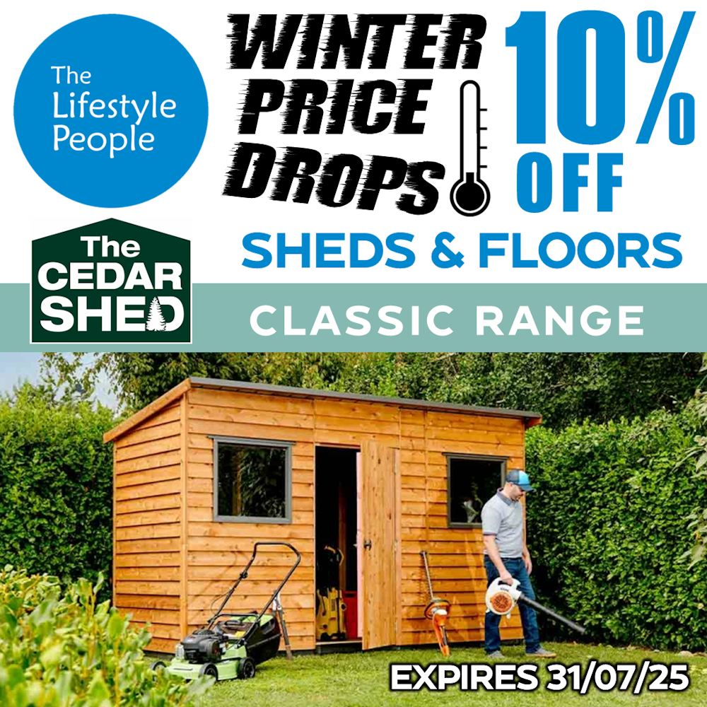 Logan Cedar Shed (Classic) 2.7m x 1.89m