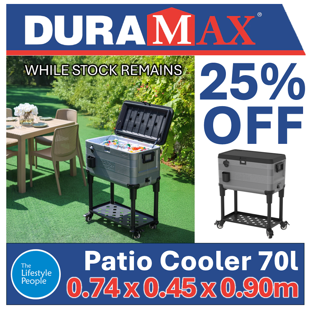 DuraMax Patio Mobile Beverage Cooler 70L - 740 x 450 x 900mm