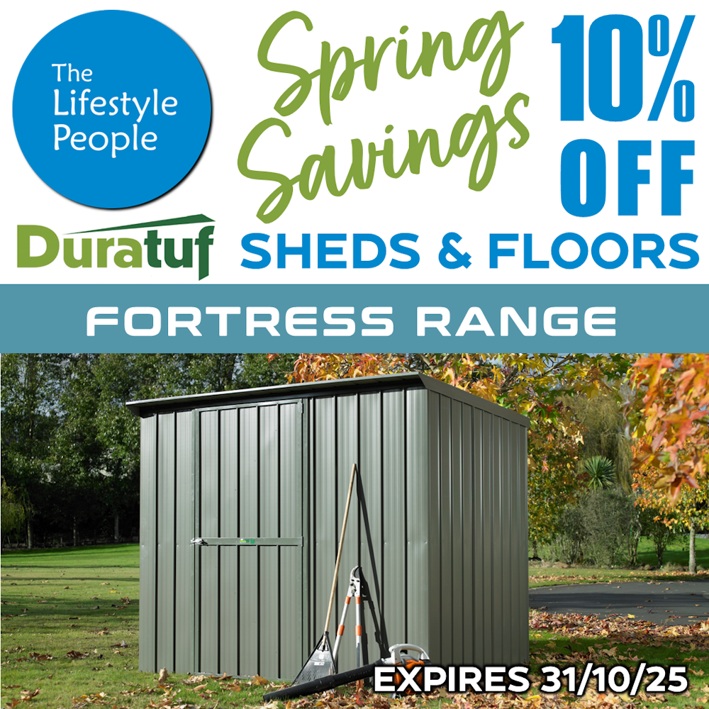Fortress TUF400 Shed - 1.9m x 1.3m (Colour Finish)