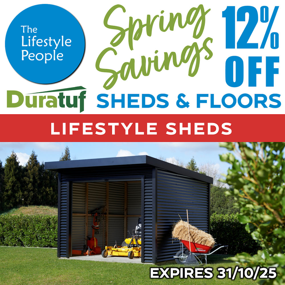 Duratuf Lifestyle MARLBOROUGH Shed - 3.1m x 3.1m (Colour Finish)