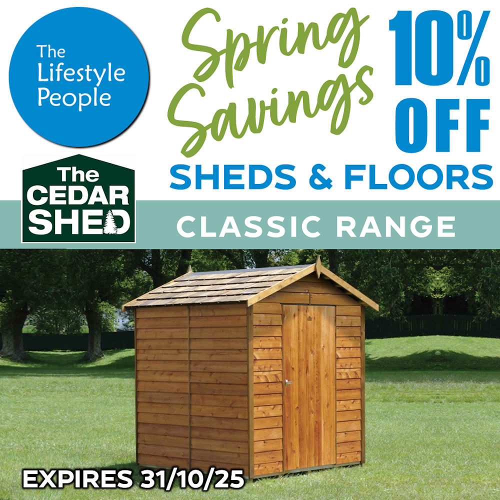 Ferndale Cedar Shed (Classic) 1.8m x 1.9m