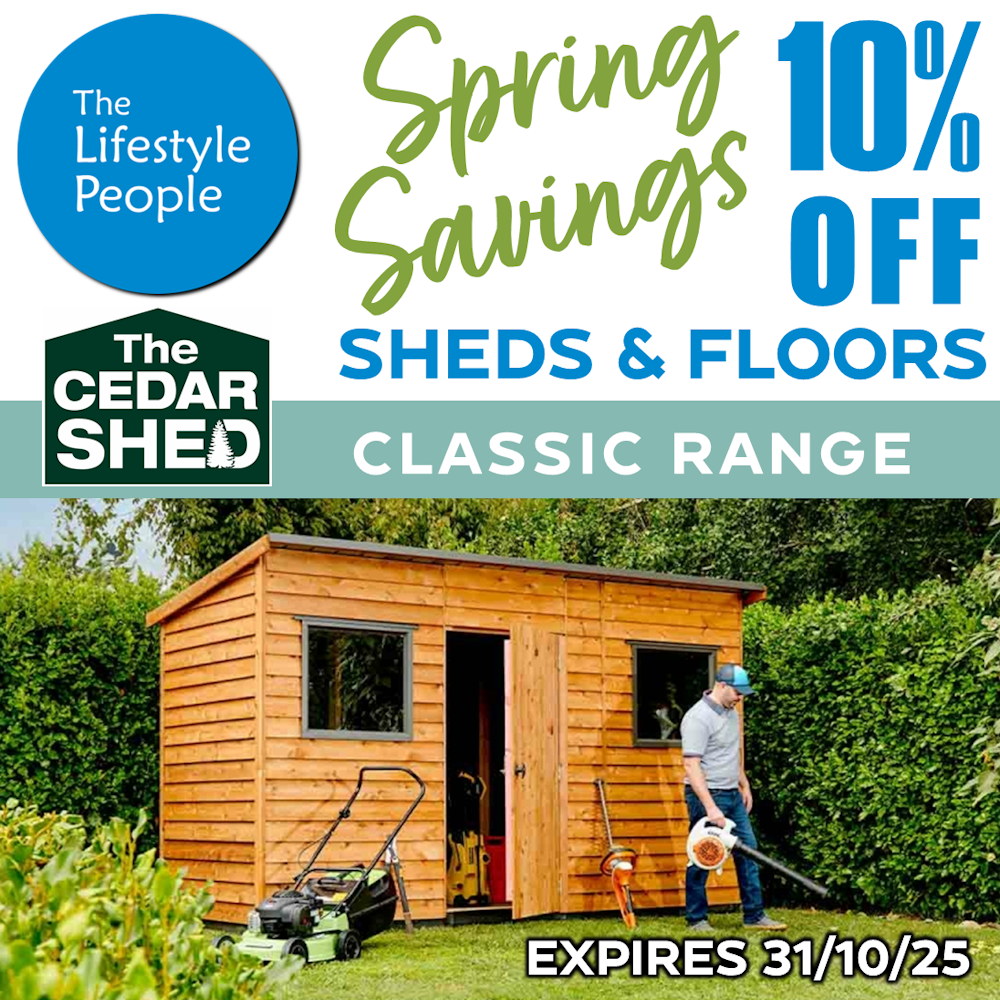 Nottingham Cedar Shed (Classic) 3.6m x 1.5m