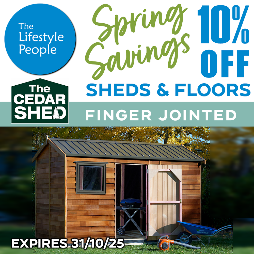 Logan Cedar Shed (Finger Jointed) 2.7m x 1.9m