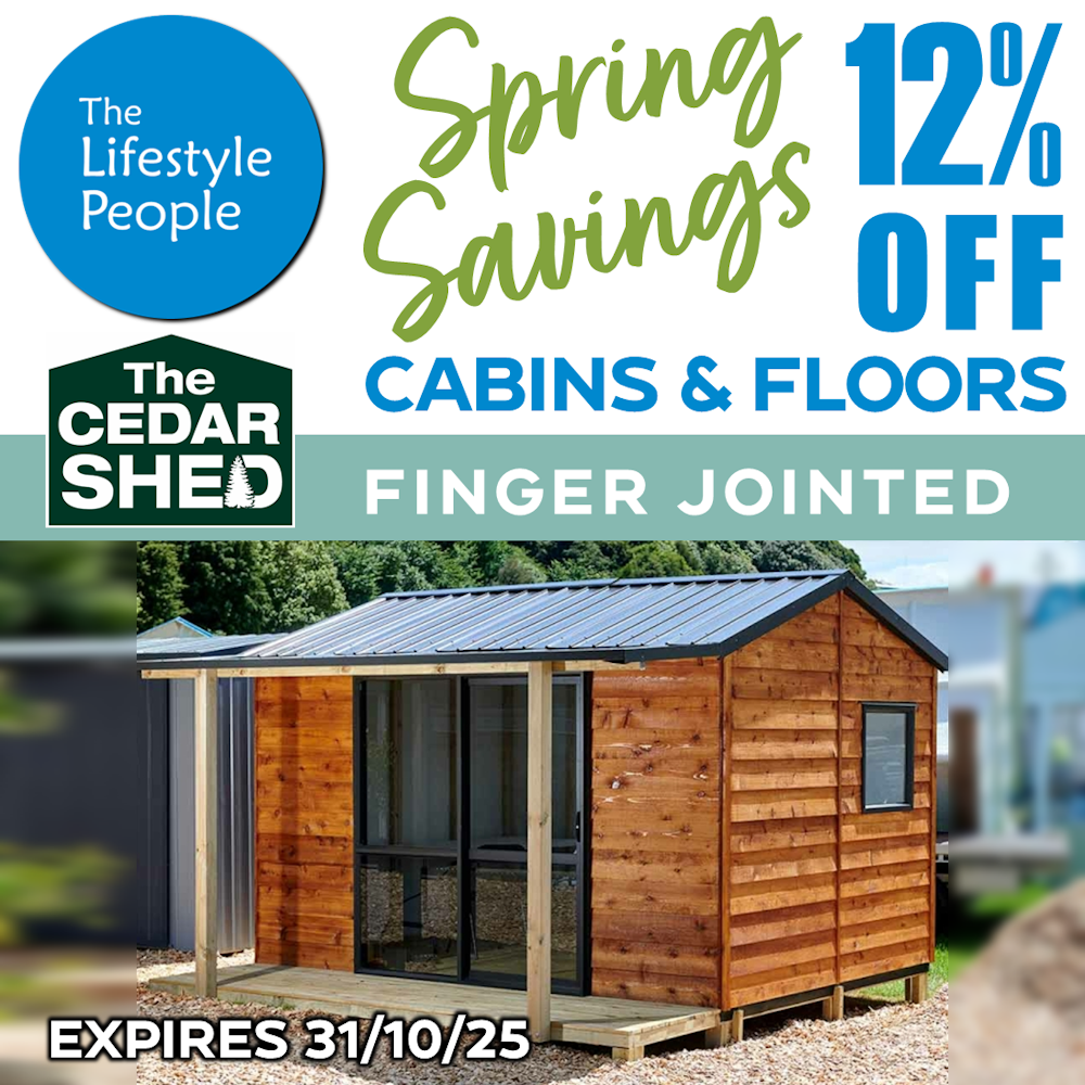 Urban Cedar Cabin (Finger Jointed) w. Floor - 3.6m x 2.8m