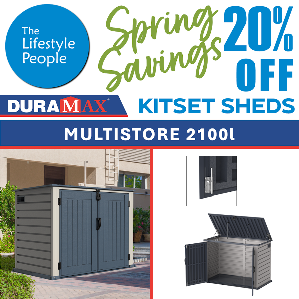 DuraMax MultiStore 2100 L - 1.9 m x 1.1 m x 1.2 m Kitset