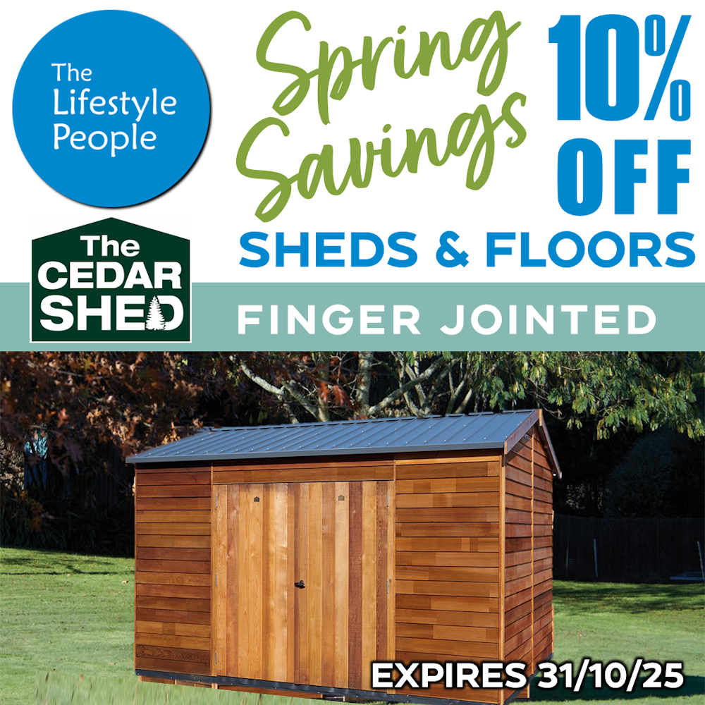 Astor Cedar Shed (Finger Jointed) 2.4m x 1.9m