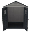 Duramax StoreMax Plus Vinyl Resin Shed - Adobe / Dark Grey - 2.16m (L) x 2.16m (W) x 2.31m (H) - Available from mid April 2025 - PRE ORDER NOW !