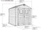 Duramax StoreMax Plus Vinyl Resin Shed - Adobe / Dark Grey - 2.16m (L) x 2.16m (W) x 2.31m (H) - Available from mid April 2025 - PRE ORDER NOW !