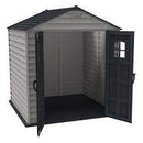 Duramax StoreMax Plus Vinyl Resin Shed - Adobe / Dark Grey - 2.16m (L) x 2.16m (W) x 2.31m (H) - Available from mid April 2025 - PRE ORDER NOW !
