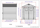 Duramax StoreMax Plus Vinyl Resin Shed - Adobe / Dark Grey - 2.16m (L) x 2.16m (W) x 2.31m (H) - Available from mid April 2025 - PRE ORDER NOW !