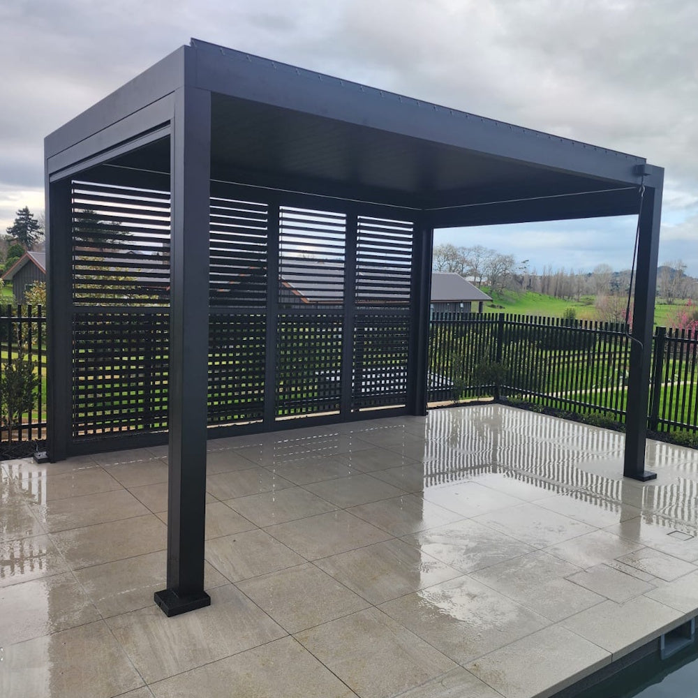TLP Ultra 5mx3mx2.5m Louvre Pergola LED - Manual - Free Standing