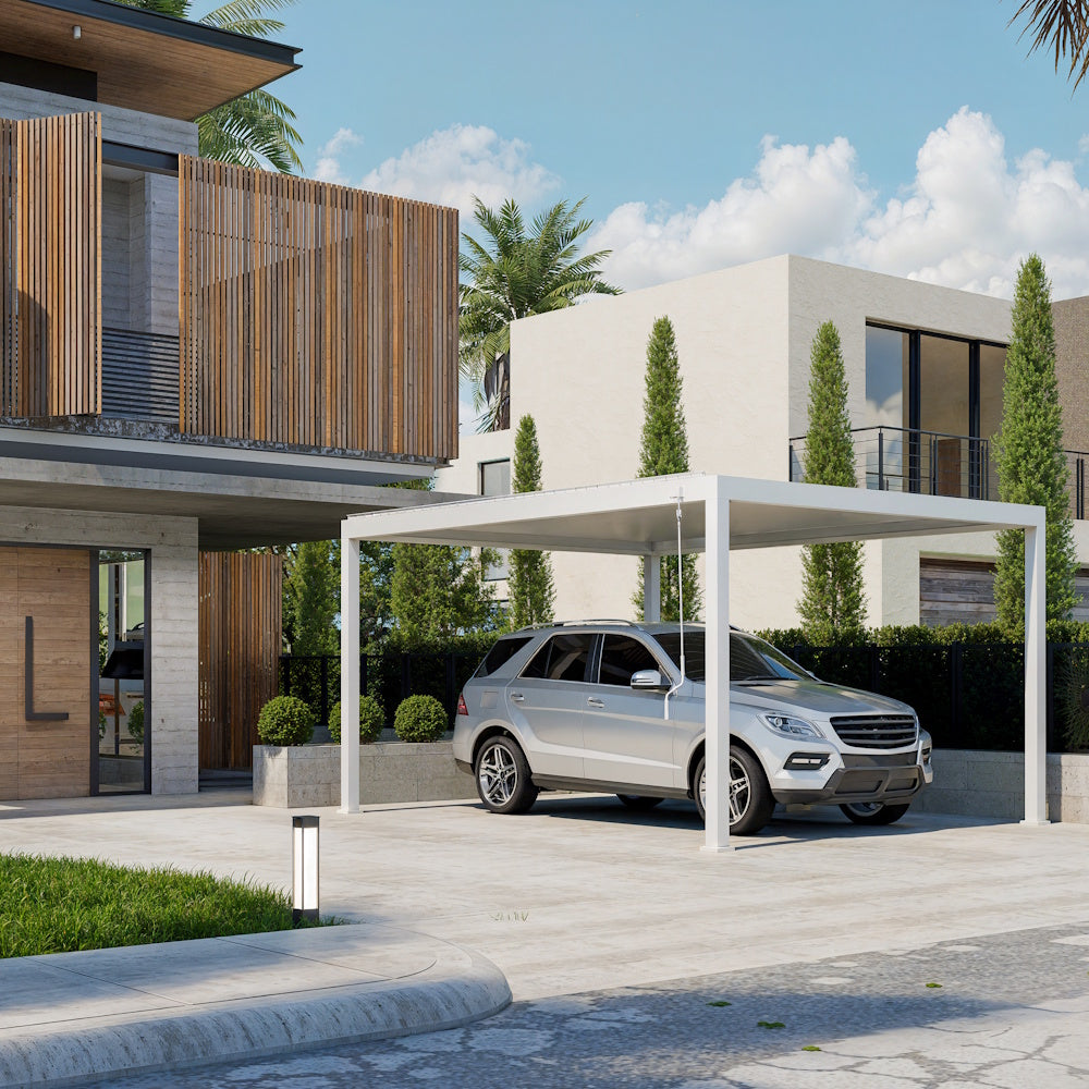 TLP Ultra 5mx3mx2.5m Louvre Pergola LED - Manual - Free Standing