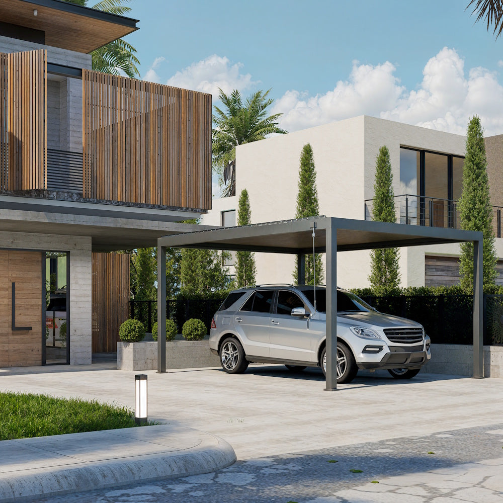 TLP Ultra 5mx3mx2.5m Louvre Pergola LED - Manual - Free Standing