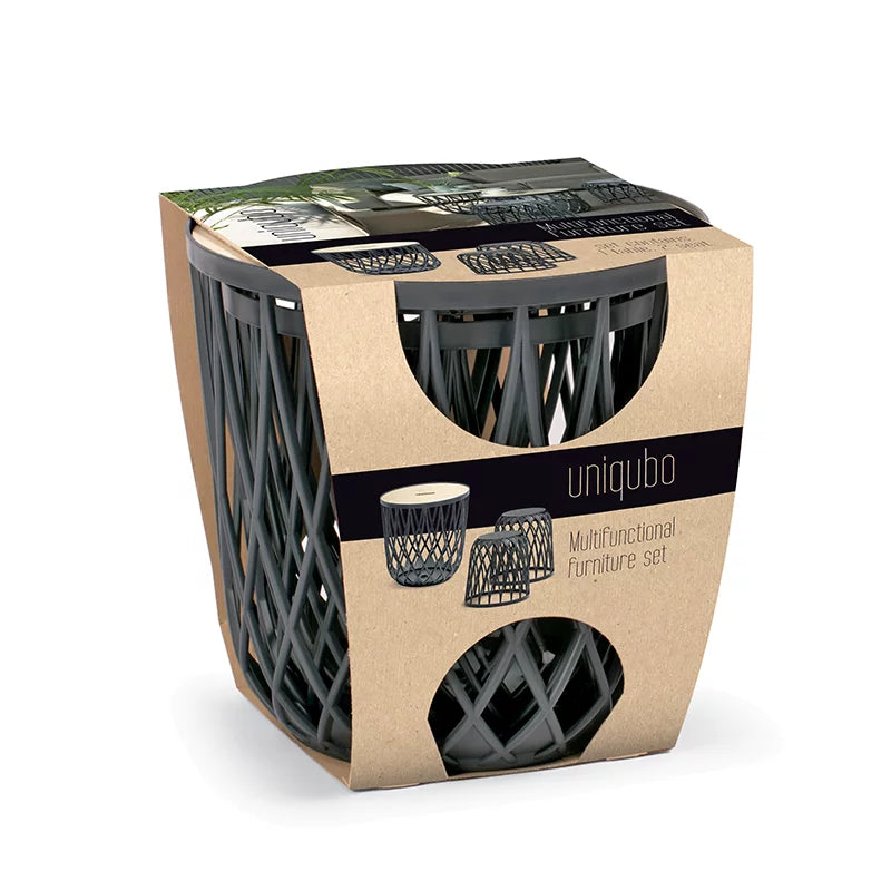 Prosperplast Uniqubo Set of 3 Basket Furniture Set
