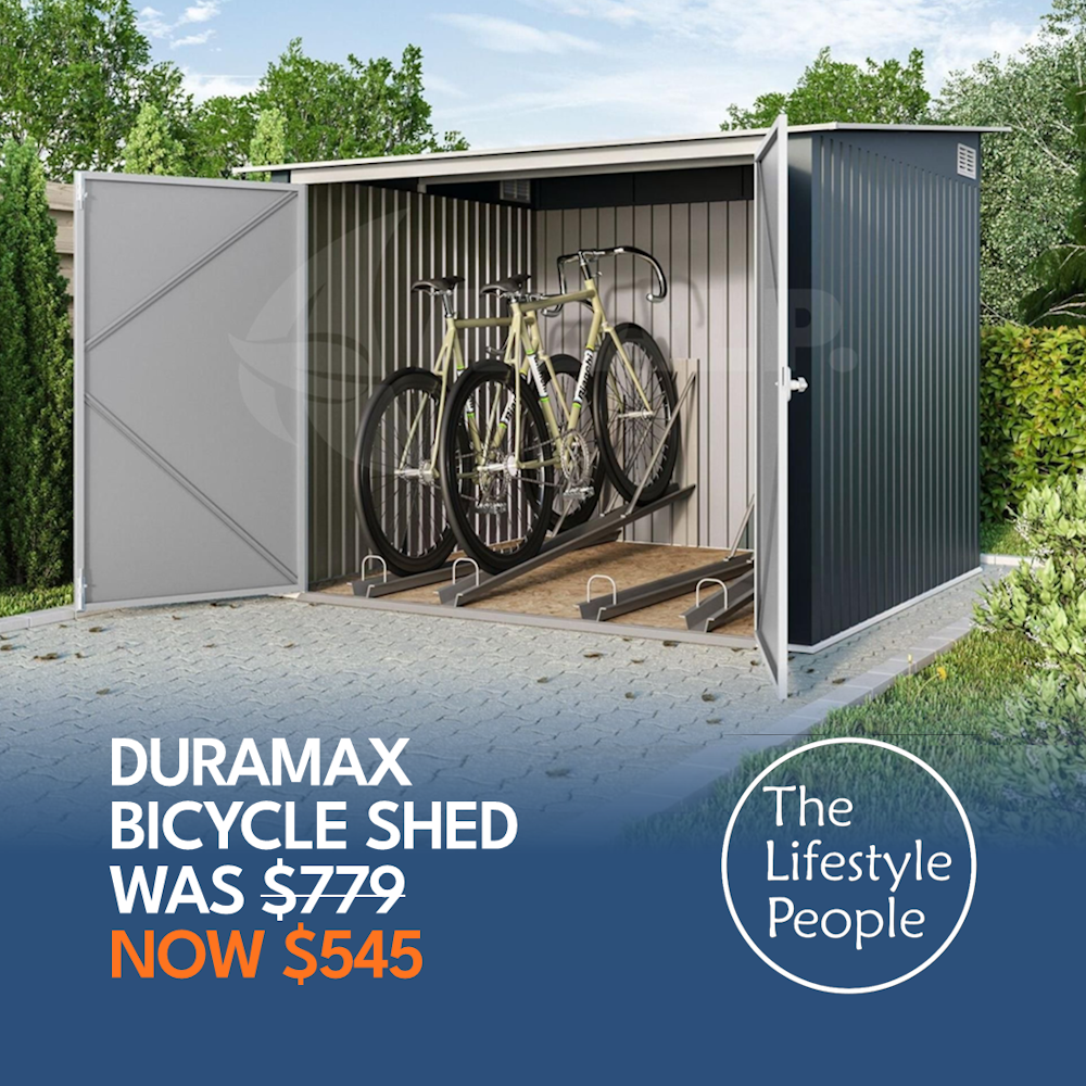 DuraMax 4x Bicycle Store - 1.95m x 1.95m x 1.37m Kitset