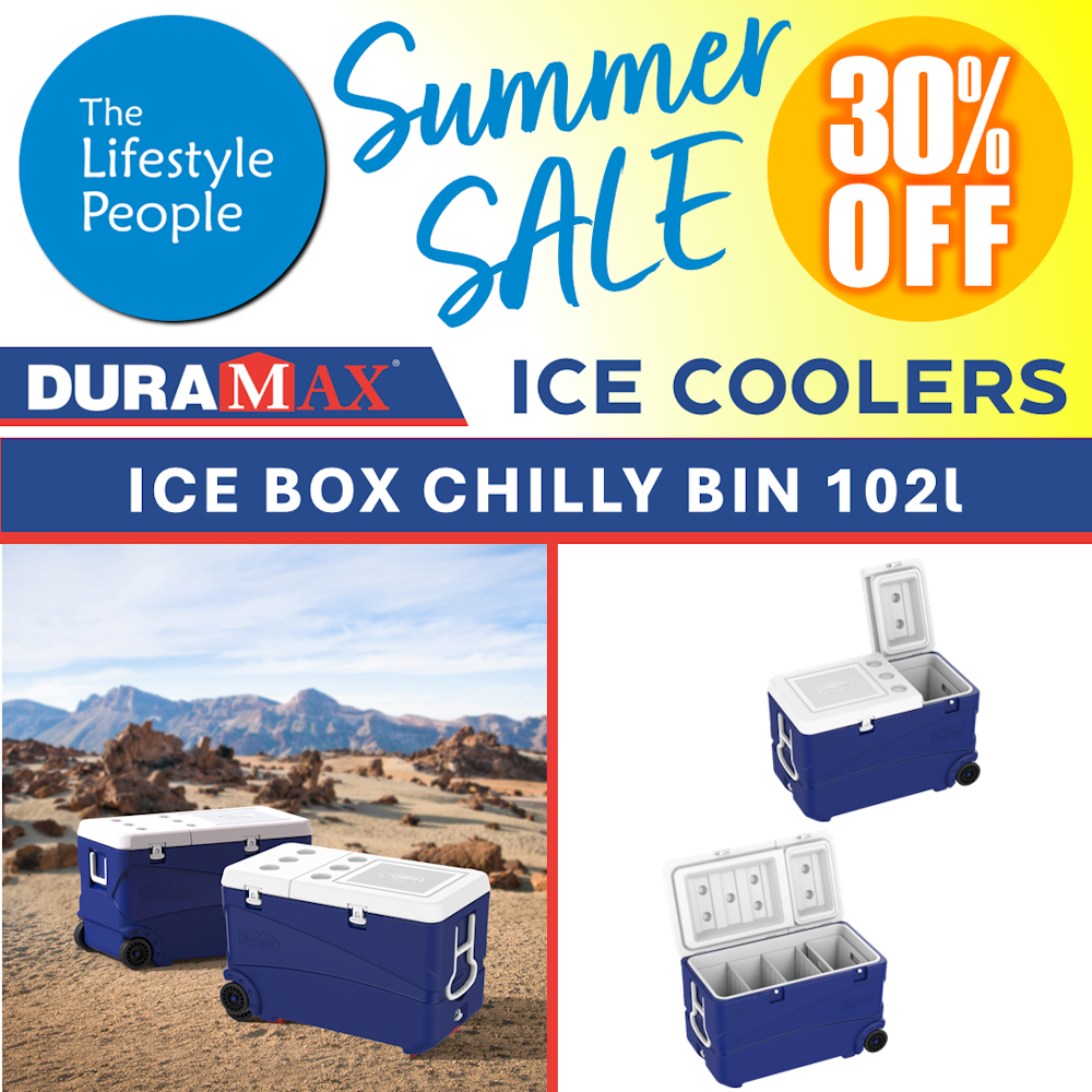 DuraMax Deluxe Ice Box & Chilly Bin 102L - 830 x 470 x 520mm