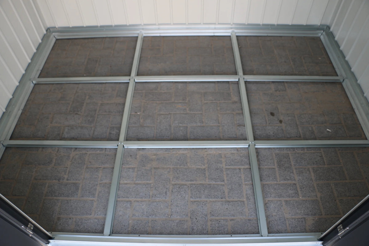 DuraMax Palladium Steel Shed - 2.4m x 1.8m DISPLAY SHED