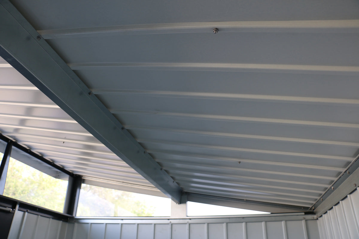 DuraMax Palladium Steel Shed - 2.4m x 1.8m DISPLAY SHED