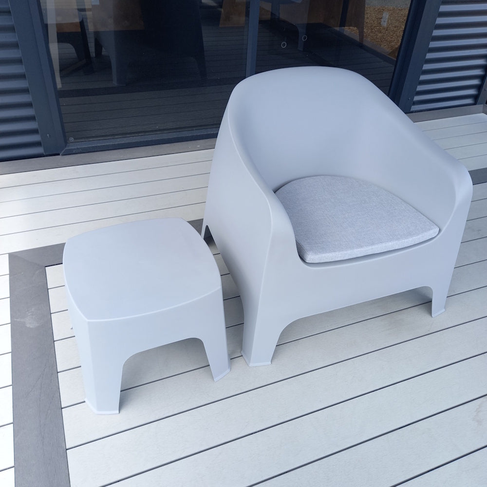 Eva Outdoor Side Table Grey