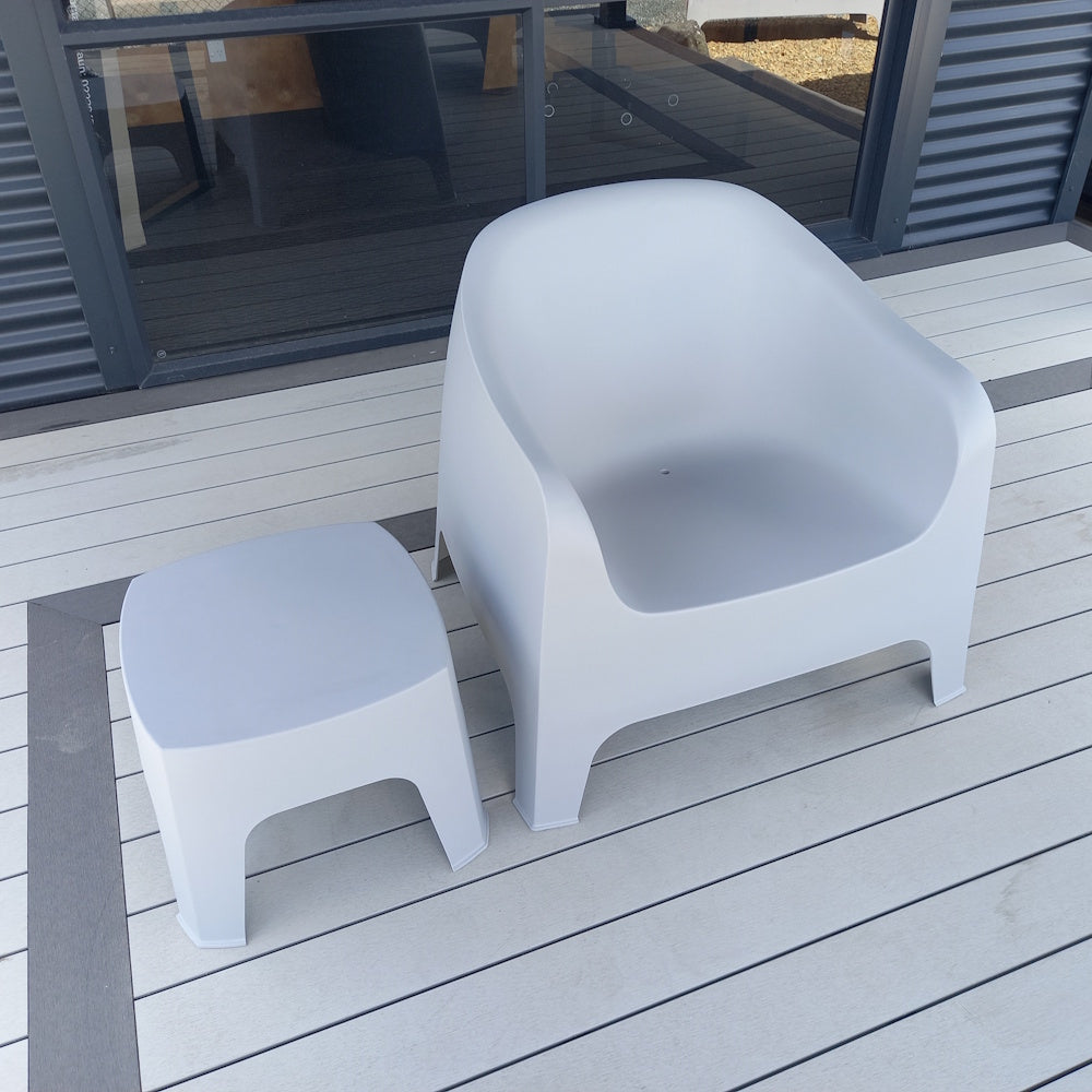 Eva Outdoor Side Table Grey