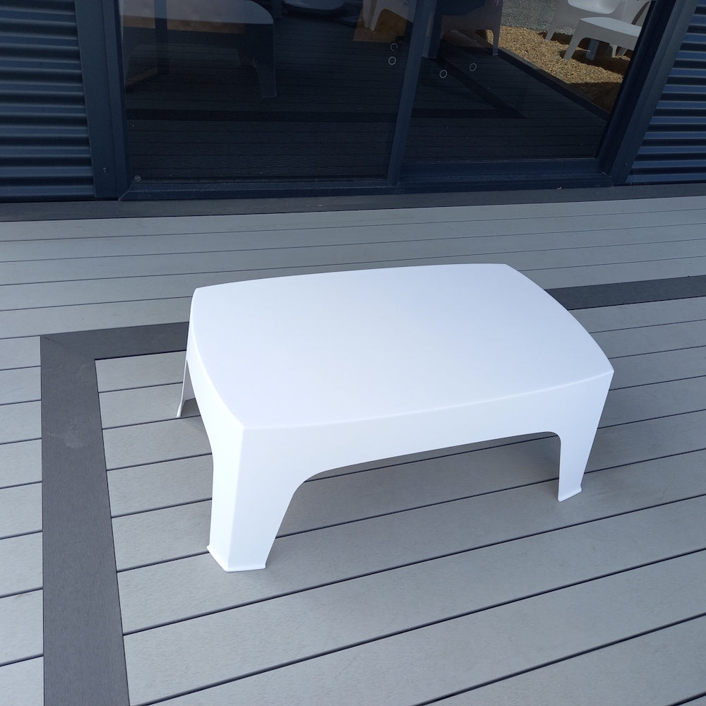 Eva Outdoor Coffee Table White - 972mm x 589mm x 380mm (h)