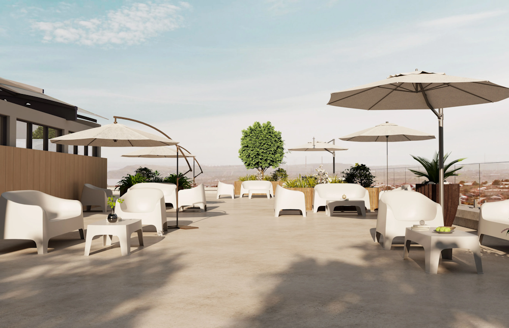 Eva Outdoor Rectangle Table White