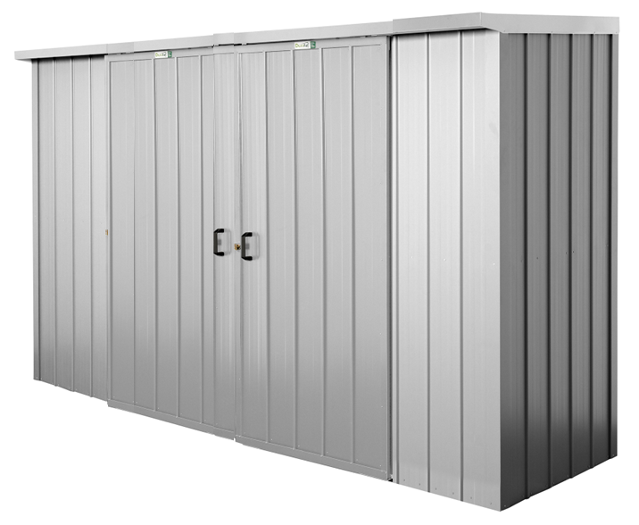 Duratuf Kiwi Shed KS3409-DS - 3.4m x 0.9m (Zinc)