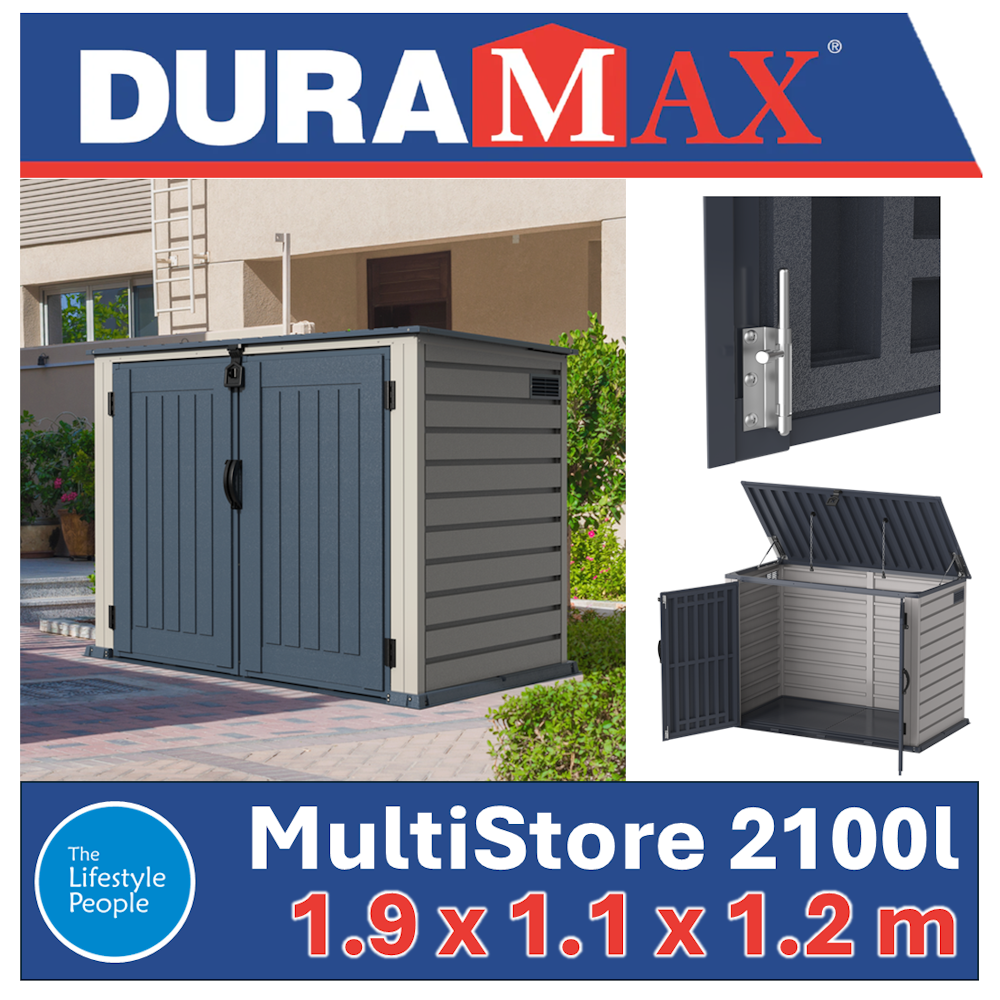 DuraMax MultiStore 2100 L - 1.9 m x 1.1 m x 1.2 m Kitset