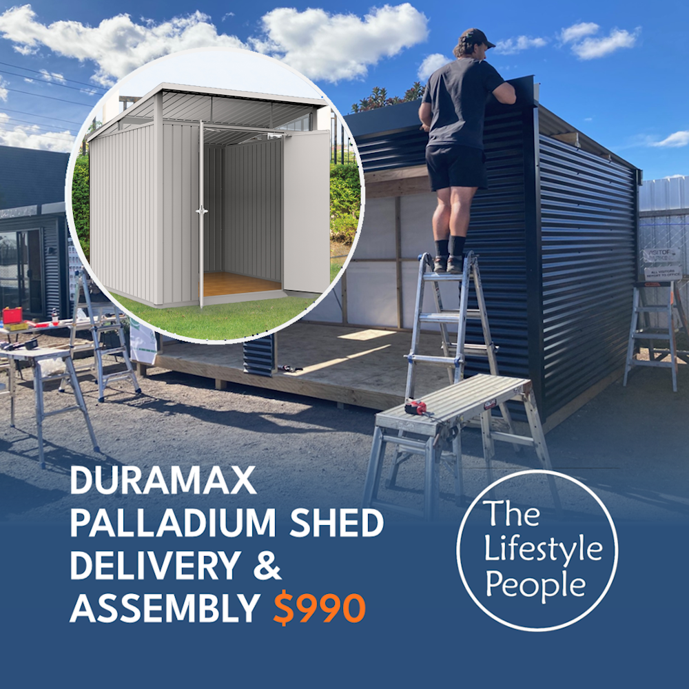 DuraMax Palladium Shed - DELIVERY & ASSEMBLY