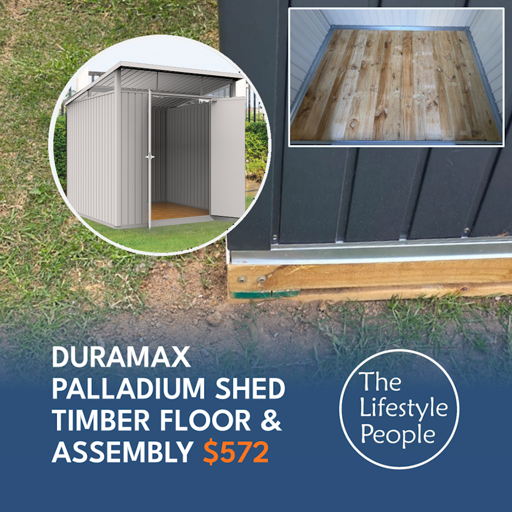 DuraMax Palladium Shed TIMBER FLOOR - ASSEMBLY