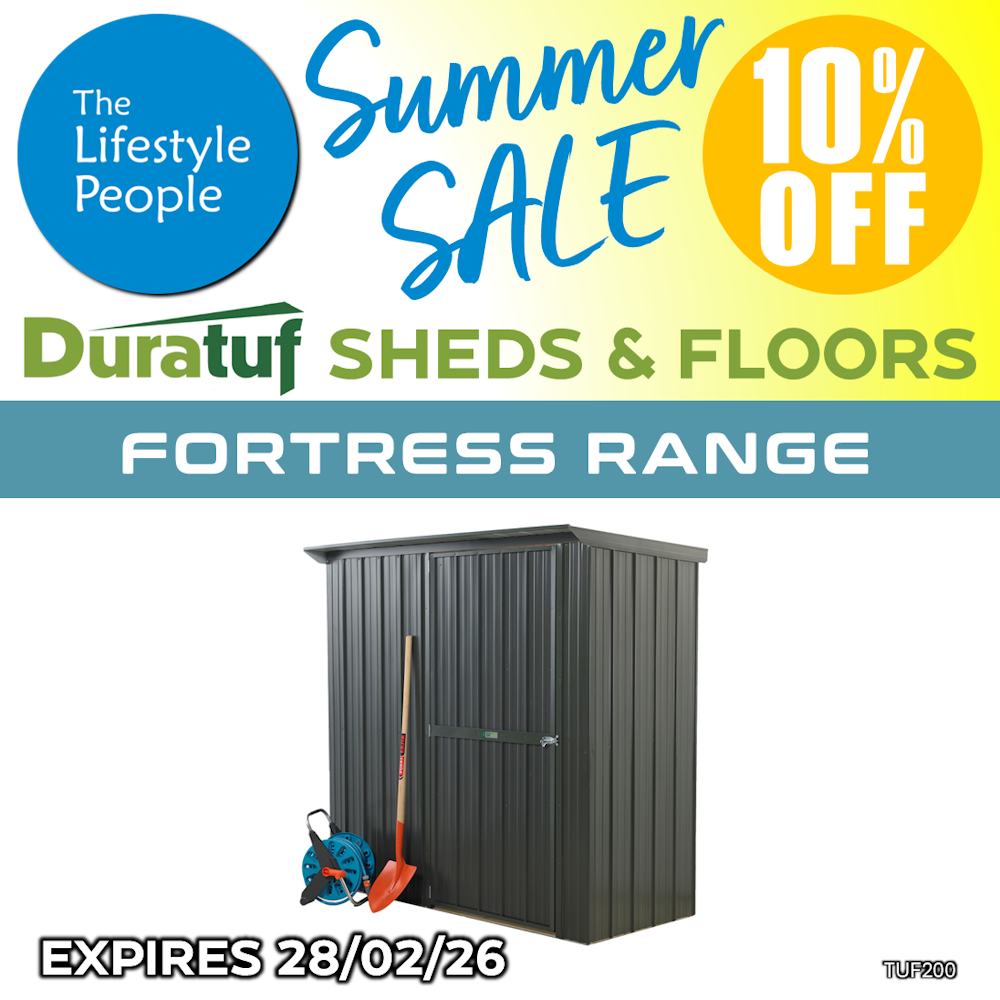 Fortress TUF200 Shed - 1.9m x 0.8m (Colour Finish)