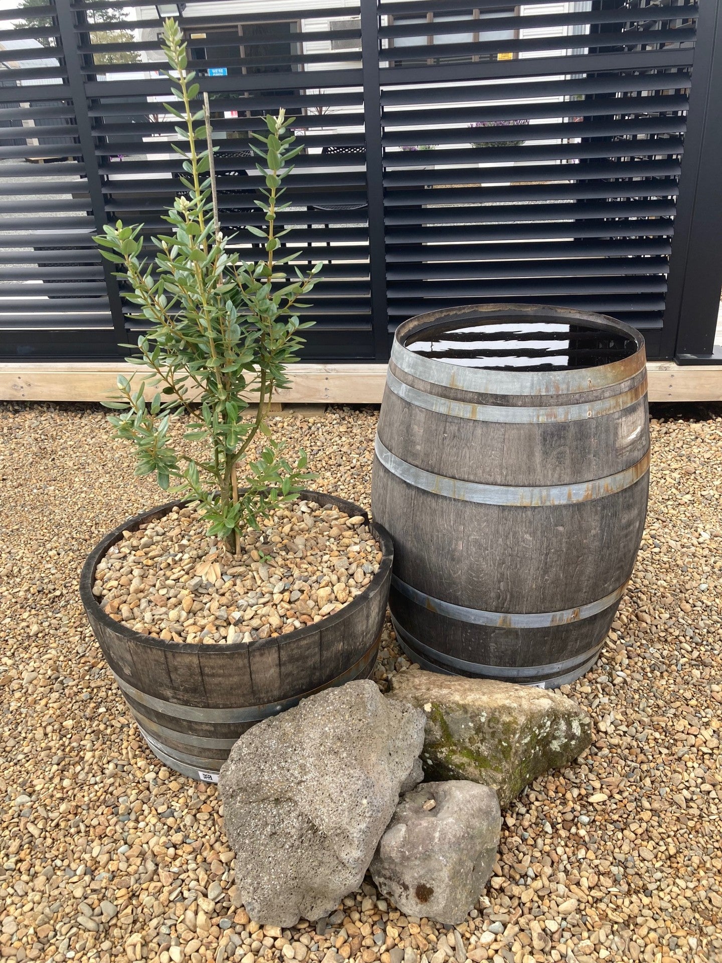 1/2  Oak Wine Barrel