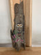 Driftwood Art - hand painted Morepork Owl on KaKa Beak branchwood